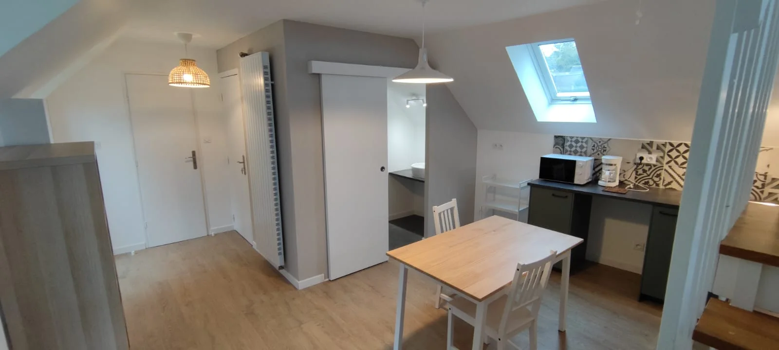 Loft créé au dernier niveau après rénovation d’un immeuble à Morlaix