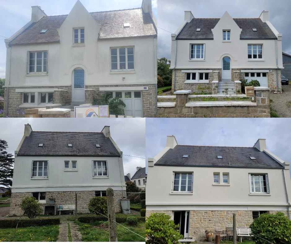 Isolation thermique par l’extérieur en cours sur maison proche de Morlaix